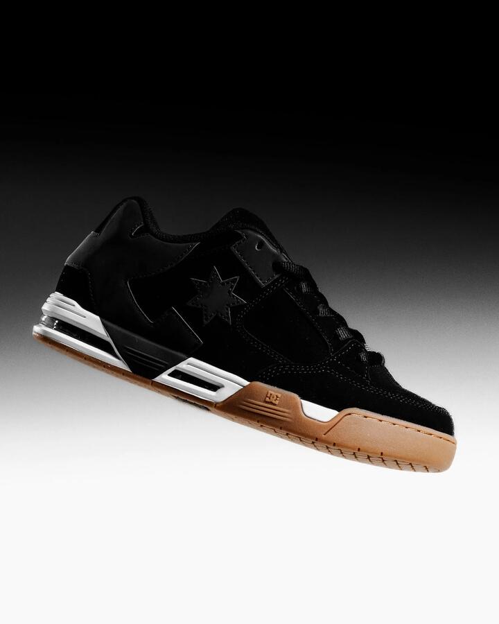 Image of Shoes. Product name - DC Shoes Mens Dc Commad Skate Shoes Black/Gum in Black/Gum colour by brand - DC Shoes