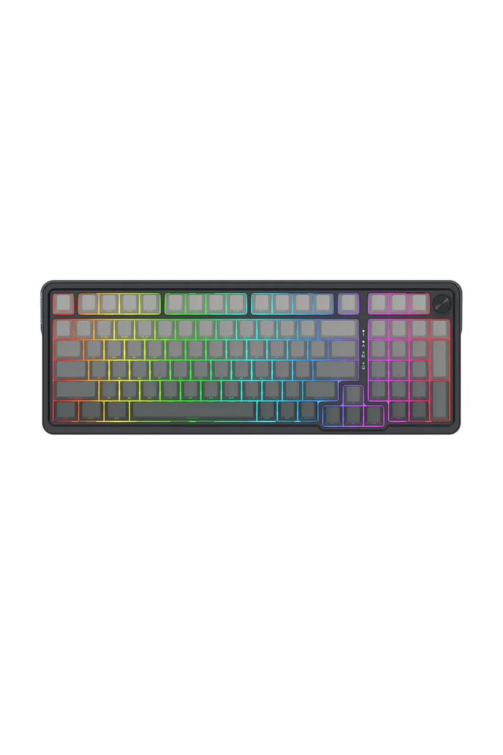 Image of Electronics Accessories. Productname: Redragon K686SP RGB Pro EISA Grey 98+1 Gasket Wireless Mechanical Keyboard in Grey colour by brand - REDRAGON