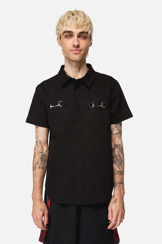 Image of Shirts. Productname: Dystopia Goth Shirt in Black colour by brand - Black Friday