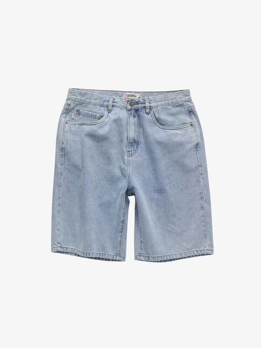 Image of a model wearing Shorts. Productname: S-Double Denim Standard Shorts in Super Light colour by brand - S-Double