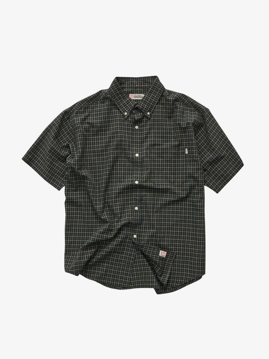 Image of Shirts. Productname: S-Double Riven Plaid Classic Shirt in Black colour by brand - S-Double