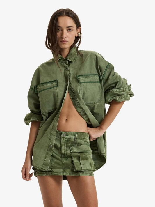 Image of Shirts. Productname: Ksubi Astra Cargo Shirt Hash Camo in Green colour by brand - Ksubi