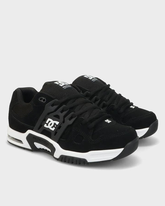Image of Shoes. Product name - DC Shoes Mens At-2 Skate Shoes Black/White in Black/White colour by brand - DC Shoes