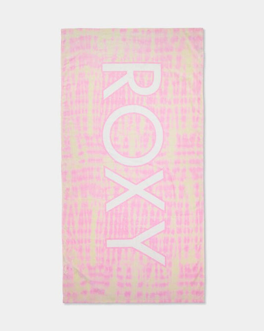 Image of Accessories. Productname: Roxy - Fun And Adventure Beach Towel - Pink Tule Tropical Tie Dye - in Pink Tule Tropical Tie Dye colour by brand - Roxy