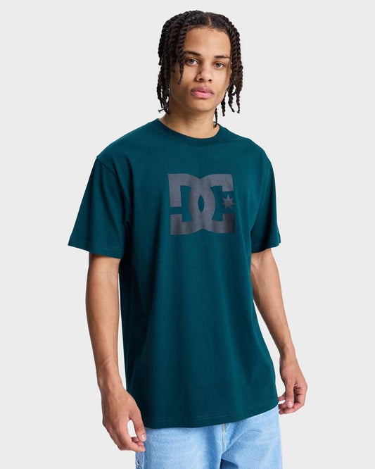 Image of T-Shirts. Product name - DC Shoes Mens Dc Star Heritage T-Shirt Ponderosa Pine in Ponderosa Pine colour by brand - DC Shoes