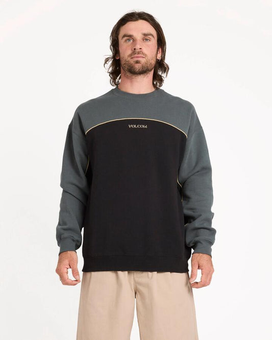 Image of Accessories. Productname: volcom - Mens 2K Stone Crew Neck - Castlerock - in Castlerock colour by brand - volcom