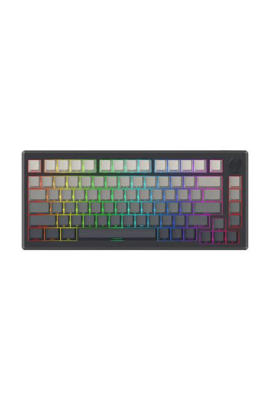 Image of Electronics Accessories. Productname: Redragon K673SP RGB Pro Geb Gradient Black 75% Gasket Wireless Mechanical Keyboard in Powder Blue colour by brand - REDRAGON