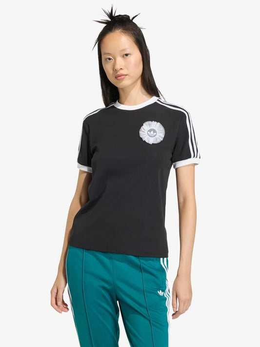 Image of a model wearing Tops. Productname: Adidas Branding Short Sleeve Tee in Black colour by brand - Adidas