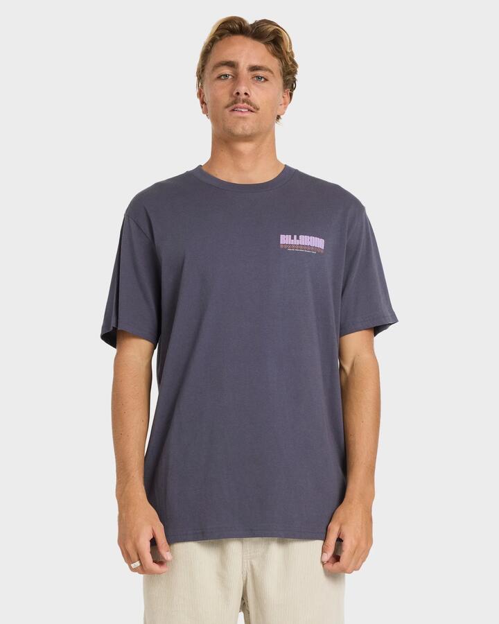 Image of T-Shirts. Product name - Billabong Mens Broadsheet T-Shirt Graystone in Graystone colour by brand - Billabong