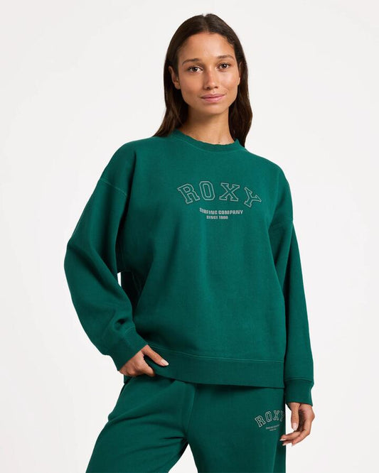 Image of Accessories. Productname: roxy Womens Dreamy Days Crew Neck Forest - in Forest colour by brand - Roxy