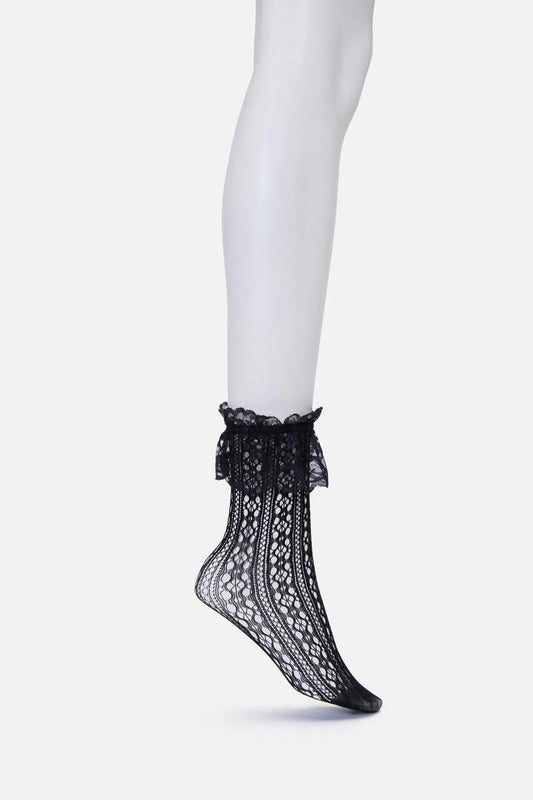 Image of Socks. Productname: Lace Top Lace Socks in Black colour by brand - Black Friday