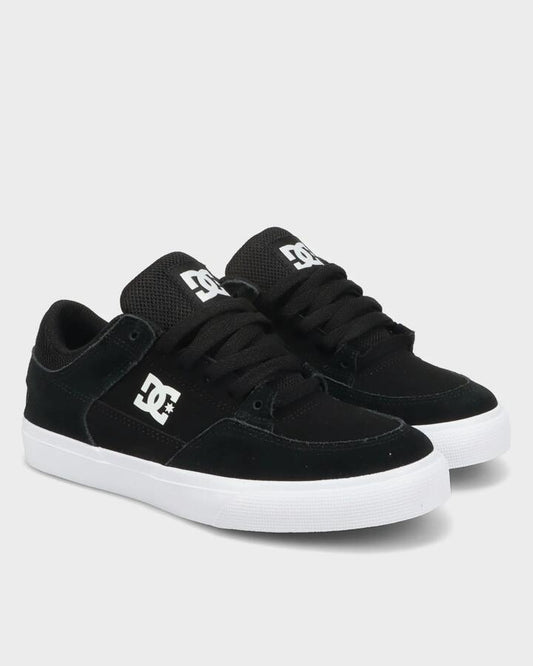 Image of Shoes. Product name - DC Shoes Boys 8-16 Onyx Skate Shoes Black/White in Black/White colour by brand - DC Shoes