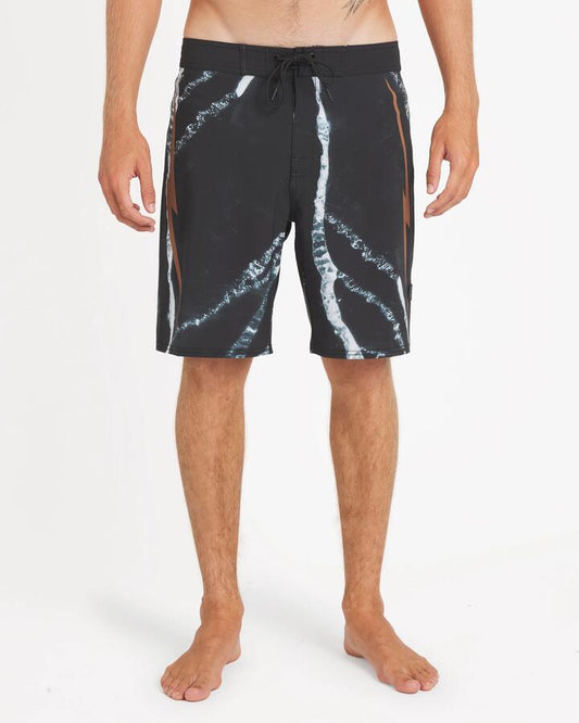 Image of Swimwear. Productname: rvca Mens Rvca X Clay 21" Boardshorts Black Resin - in Black Resin colour by brand - Rvca