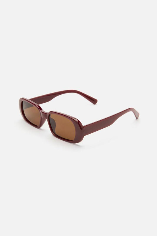 Image of Sunglasses. Productname: Sixties Mod Sunglasses in Burgundy colour by brand - Princess Highway