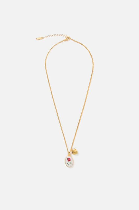 Image of Necklaces. Productname: Pretty Chrysanthemum Necklace in Orange colour by brand - Princess Highway