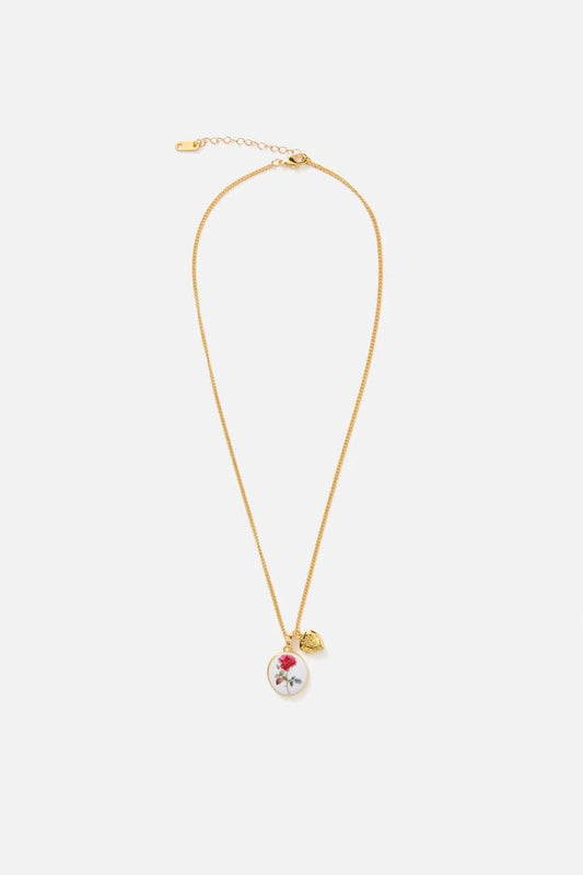 Image of Necklaces. Productname: Pretty Rose Necklace in Gold colour by brand - Princess Highway