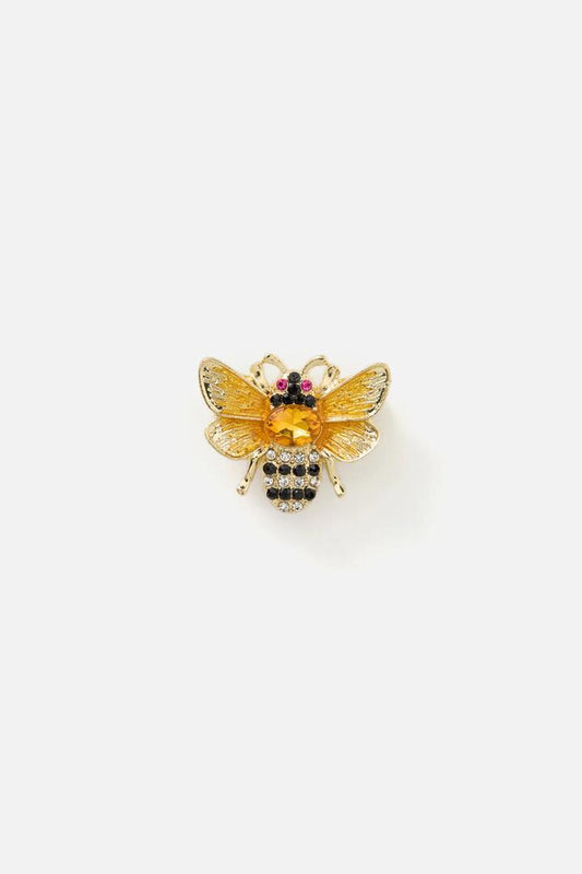 Image of Keychains. Productname: Bee Brooch in Gold colour by brand - Princess Highway