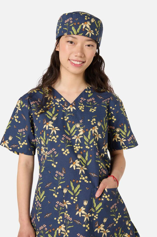 Image of Hats. Productname: Dreamy Native Scrub Hat in Navy colour by brand - Scrubs With Love