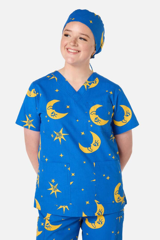 Image of Hats. Productname: Nocturne Scrub Hat in Navy colour by brand - Scrubs With Love