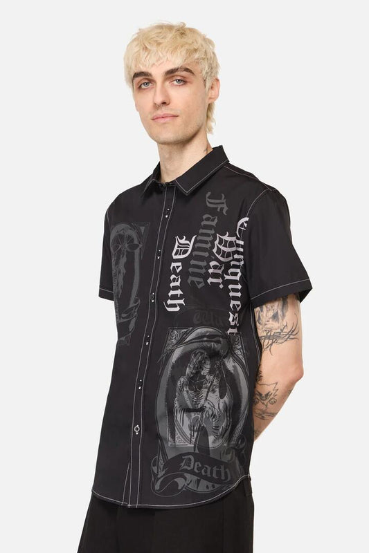 Image of Shirts. Productname: Stampede Goth SS Shirt in Black colour by brand - Black Friday