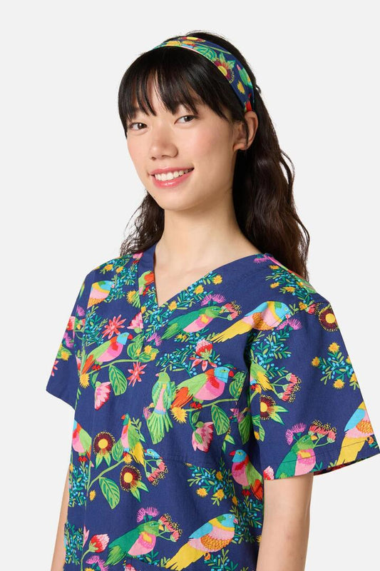 Image of Hair Accessories. Productname: Party Parrots headband in Navy colour by brand - Gorman