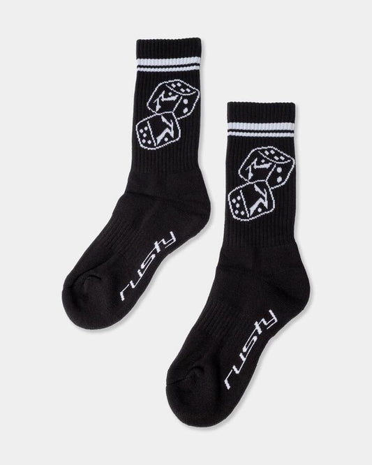 Image of Socks. Productname: rusty Mens Our Kind Crew Socks Black - in Black colour by brand - Rusty
