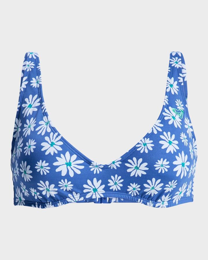 Image of Swimwear. Productname: roxy Womens Printed Essentials Underwire D Cup Bikini Top Dutch Blue Flower Soul Small - in Dutch Blue Flower Soul Small colour by brand - Roxy