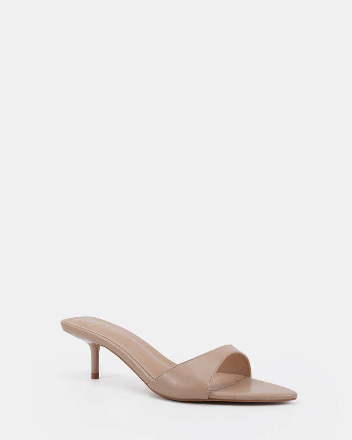 Image of Heels. Productname: Voice: Neutral - Women's Strappy - Low Heel in Neutral colour by brand - Novo