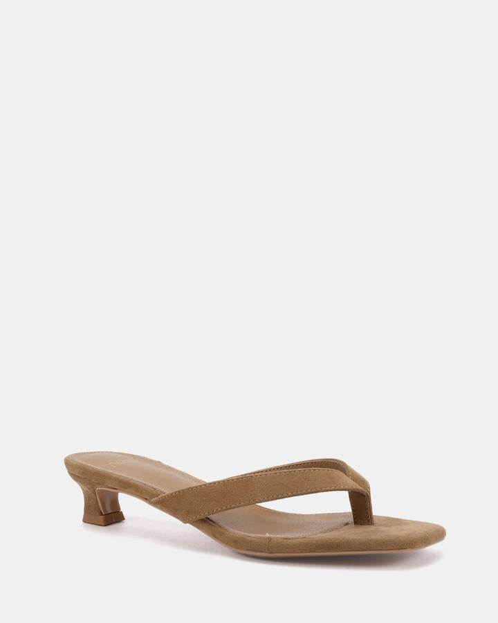 Image of Heels. Productname: Zephrin: Biscoff Suede - Women's High Fashion in Biscoff Suede colour by brand - Novo