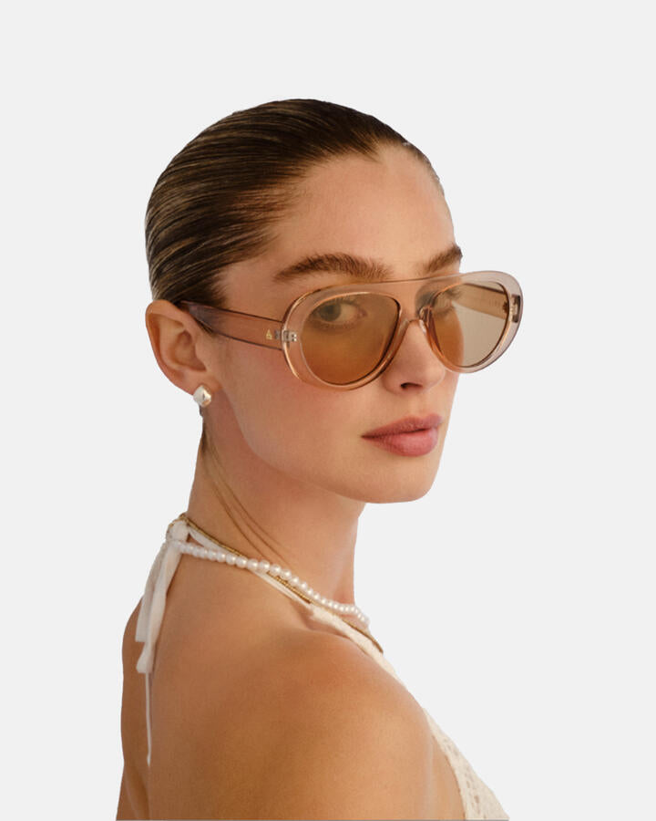 Image of Sunglasses. Productname: Aire Satellite Sunglasses: Tan - Women's Sunglasses in Tan colour by brand - Novo