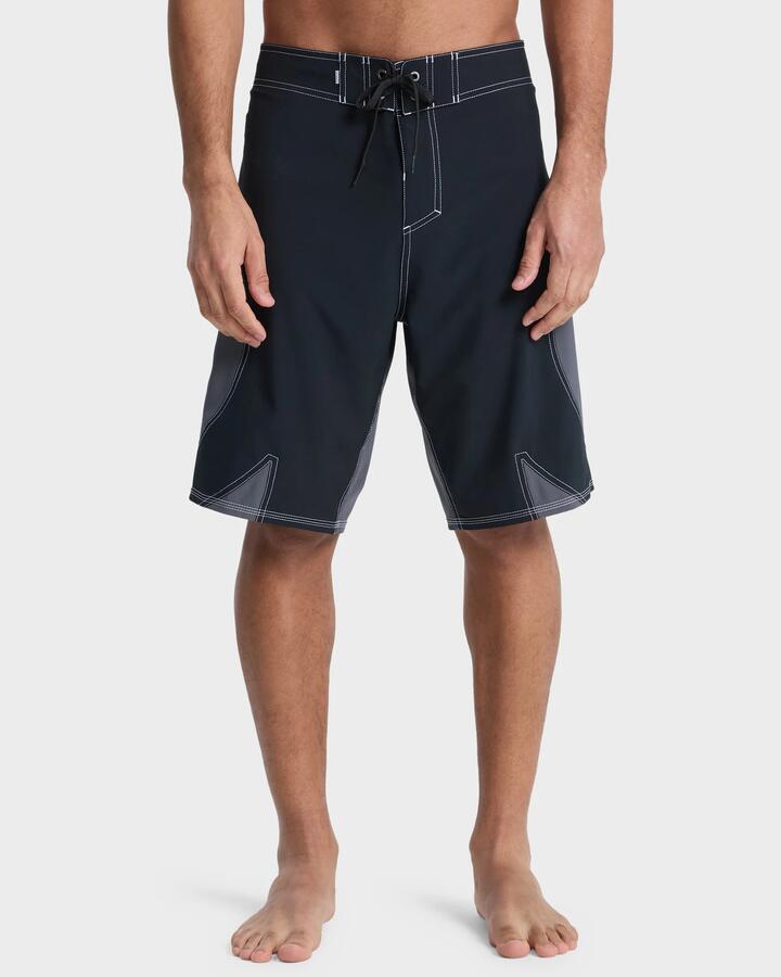 Image of Swimwear. Productname: quiksilver Mens Mercury Trident 21" Boardshorts Black - in Black colour by brand - Quiksilver