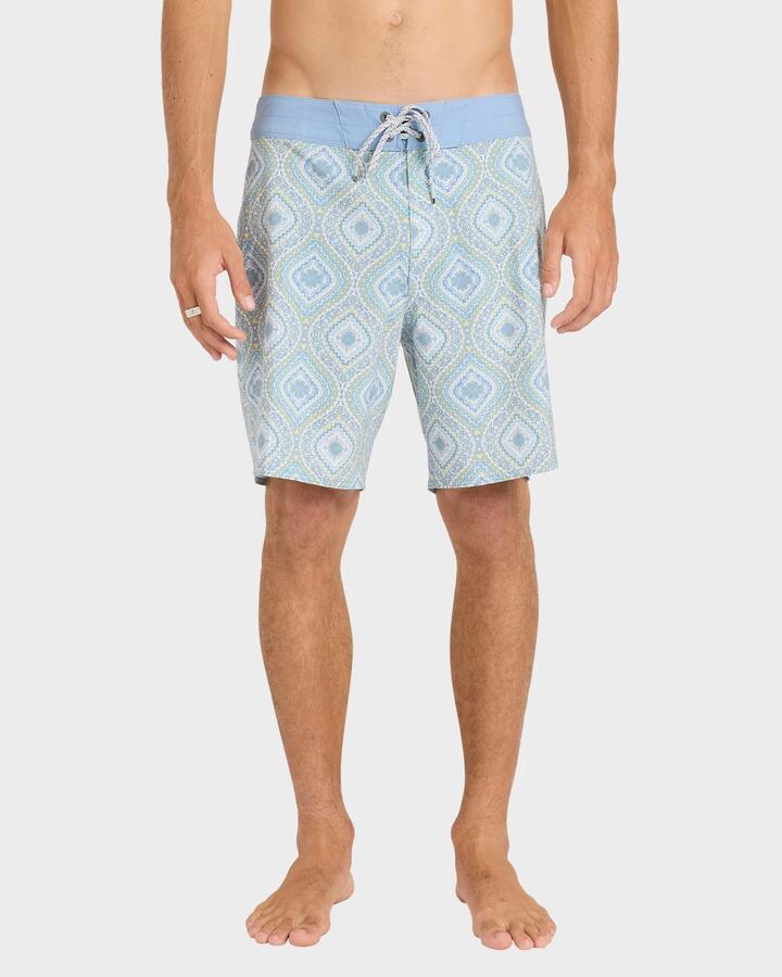 Image of Swimwear. Product name - Billabong Mens Good Times Pro Performance 17.5" Boardshorts Fog Gray - in Fog Gray colour by brand - Billabong