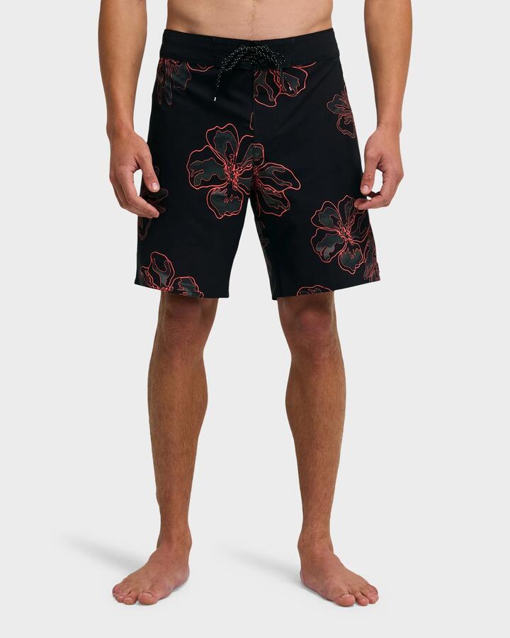 Image of Swimwear. Product name - Billabong Mens Sundays Pro Performance 15" Boardshorts Black in Black colour by brand - Billabong
