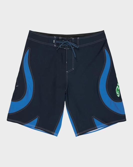 Image of Swimwear. Product name - Quiksilver Mens Mercury Trident 21" Boardshorts Bright Cobalt in Bright Cobalt colour by brand - Quiksilver