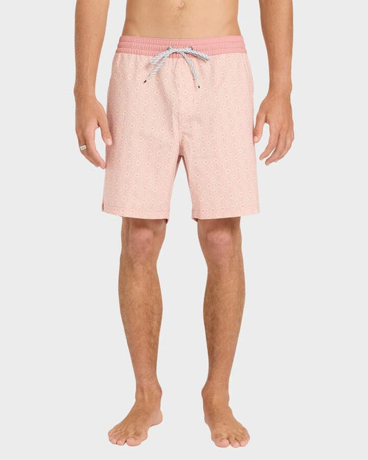 Image of Swimwear. Product name - Billabong Mens Good Times Layback 16" Boardshorts Vintage Pink - in Vintage Pink colour by brand - Billabong