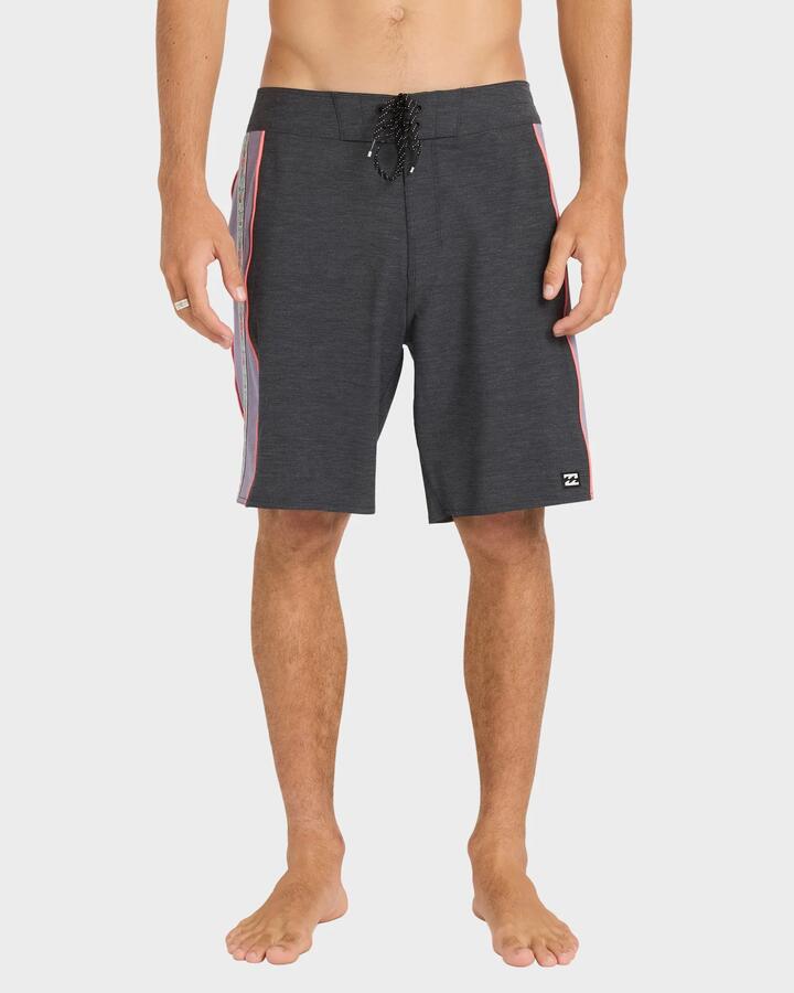 Image of Swimwear. Product name - Billabong Mens Dbah Pro 19" Boardshorts Black Vintage - in Black Vintage colour by brand - Billabong