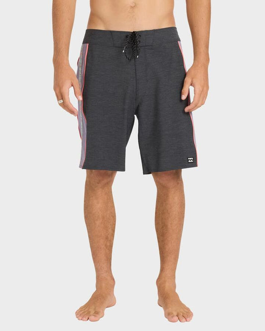 Image of Swimwear. Product name - Billabong Mens Dbah Pro 19" Boardshorts Black Vintage in Black Vintage colour by brand - Billabong