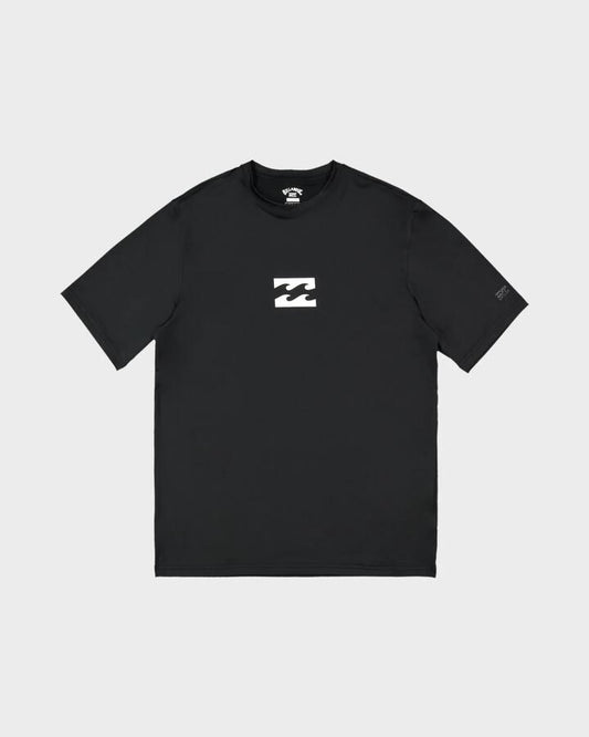 Image of T-Shirts. Product name - Billabong Mens All Day Wave Surf T-Shirt Black in Black colour by brand - Billabong