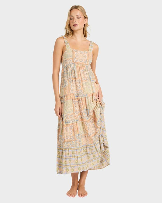 Image of Dresses. Productname: billabong Womens All Good Maxi Dress Twilight Blue - in Twilight Blue colour by brand - Billabong