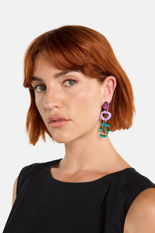 Image of Earrings. Productname: Tropic Drop Earrings in Multi colour by brand - Gorman