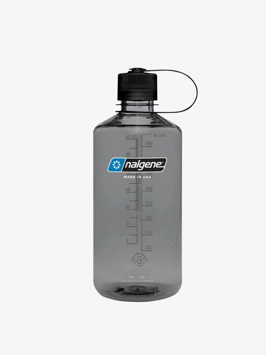 Image of Water Bottles. Productname: Nalgene 1L Narrow Mouth Sustain Water Bottle ONE SIZE Grey in Grey colour by brand - Nalgene