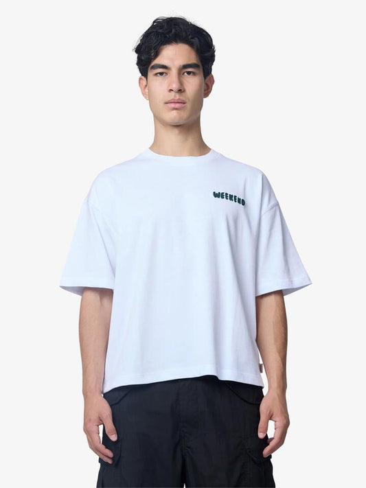 Image of T-Shirts. Productname: Weekend Cartel Official Fun Tee in White colour by brand - Weekend Cartel