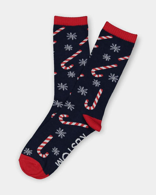 Image of Socks. Productname: Kustom Mens Candy Canes Crew Socks Multi - in Multi colour by brand - Kustom