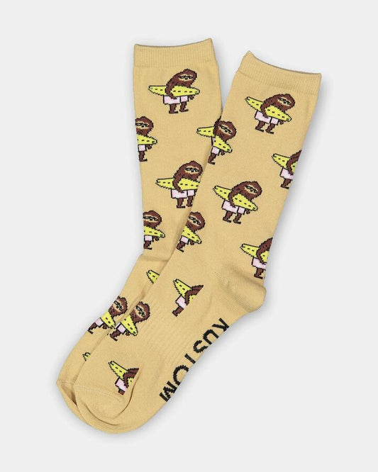 Image of Socks. Productname: Kustom Mens Sun Bum Crew Socks Multi - in Multi colour by brand - Kustom