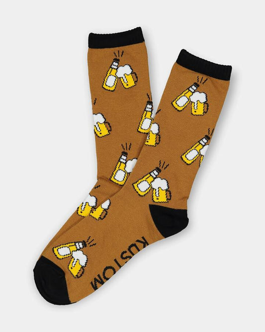 Image of Socks. Productname: Kustom Mens Crew Cheers Ankle Socks Multi - in Multi colour by brand - Kustom