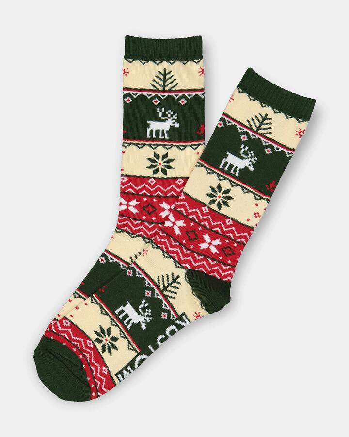 Image of Socks. Productname: Kustom Mens Christmas Sweat Crew Socks Multi - in Multi colour by brand - Kustom