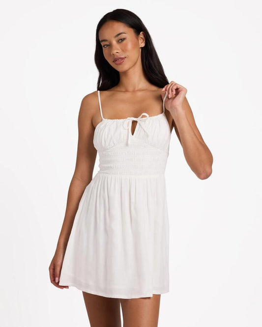 Image of Dresses. Productname: Billabong Womens High Noon Mini Dress Salt Crystal - in Salt Crystal colour by brand - Billabong