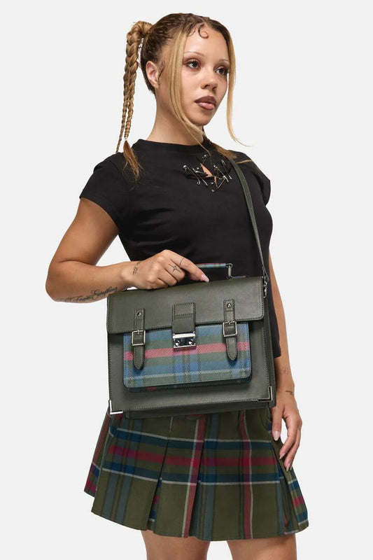 Image of Bags. Productname: Harbinger Goth Satchel in Olive colour by brand - Black Friday