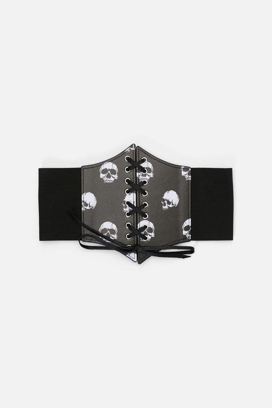 Image of Accessories. Productname: Skulls Waist Belt in Black colour by brand - Black Friday