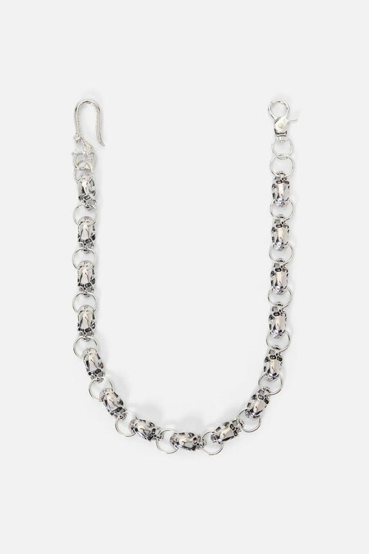 Image of Jewelry. Productname: Skull & Ring Pant Chain in Silver colour by brand - Black Friday